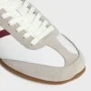 CELINE Jogger lage vetersneaker van kalfsleer en suède kalfsleer