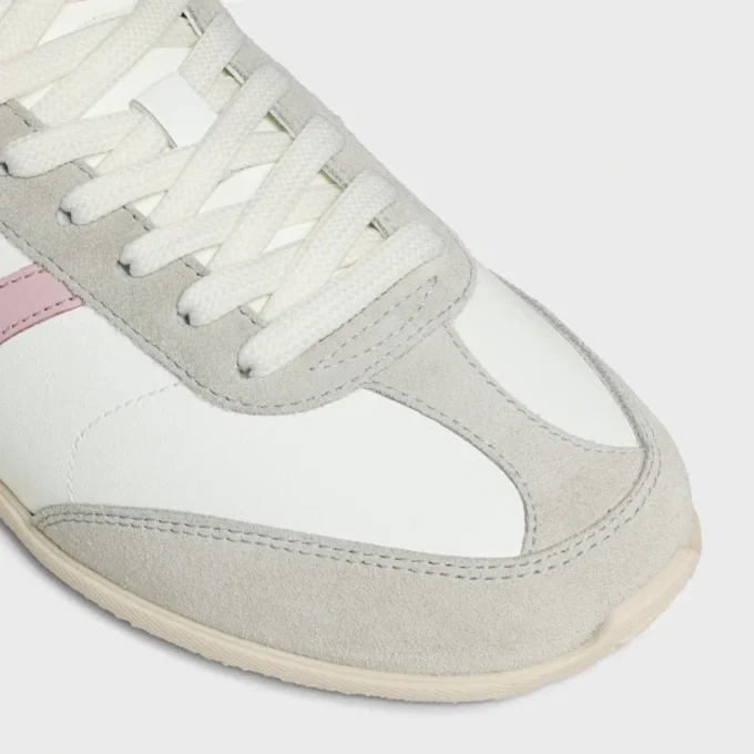 CELINE Jogger lage vetersneaker van kalfsleer en suède kalfsleer
