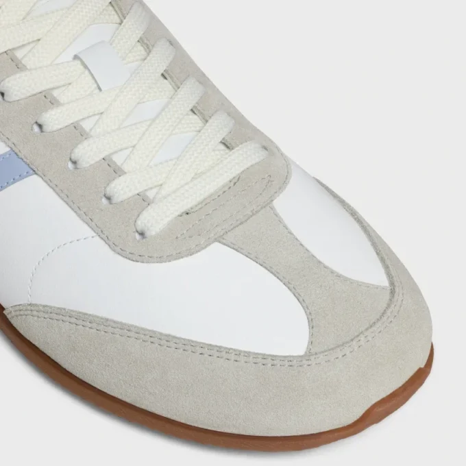 CELINE Jogger – Lage vetersneaker van kalfsleer en suède kalfsleer