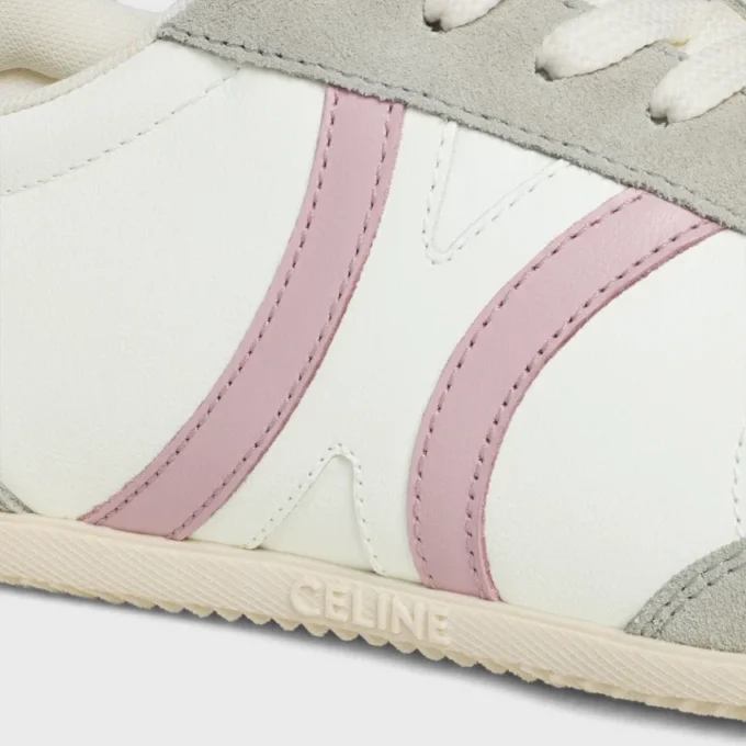 CELINE Jogger lage vetersneaker van kalfsleer en suède kalfsleer