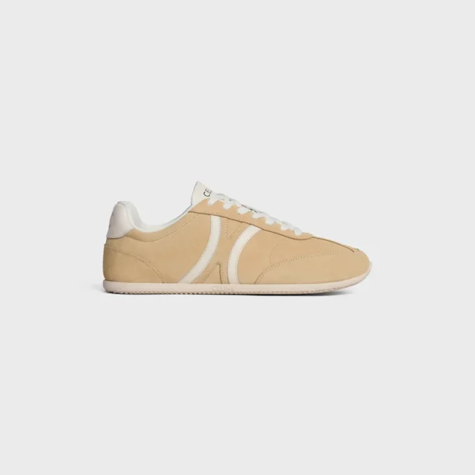CELINE Jogger – Lage vetersneaker van suède kalfsleer en kalfsleer