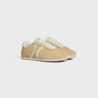 CELINE Jogger – Lage vetersneaker van suède kalfsleer en kalfsleer