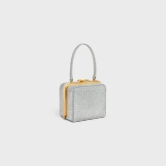 CELINE Lana Minaudière van suède kalfsleer met strass