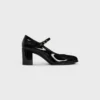 CELINE Lily geperforeerde Triomphe-babyschoenen van gelakt kalfsleer