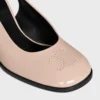 CELINE Lily geperforeerde Triomphe slingback van gelakt kalfsleer