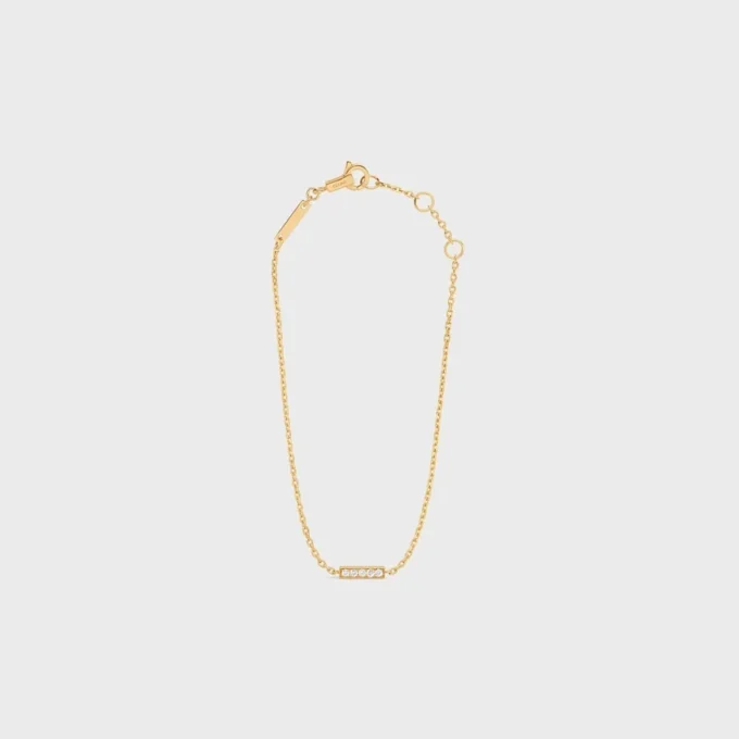 CELINE Line-armband in geelgoud en diamanten