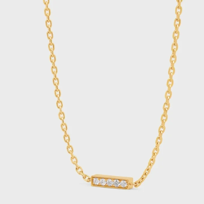 CELINE Line-armband in geelgoud en diamanten
