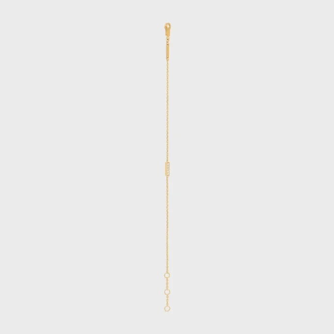 CELINE Line-armband in geelgoud en diamanten