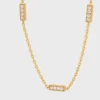 CELINE Line drievoudige armband in geelgoud en diamanten