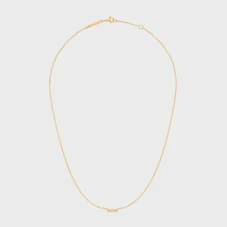 CELINE Line ketting in geelgoud en diamanten