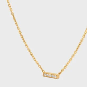 CELINE Line ketting in geelgoud en diamanten