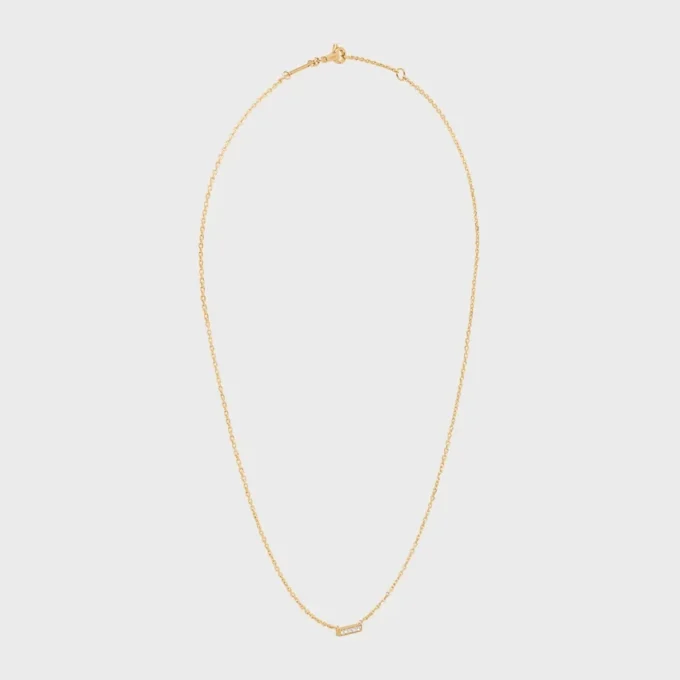 CELINE Line ketting in geelgoud en diamanten