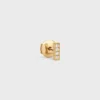 CELINE Line oorknopjes in geelgoud en diamanten