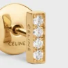 CELINE Line oorknopjes in geelgoud en diamanten
