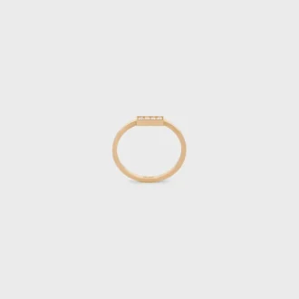 CELINE Line-ring in geelgoud en diamanten