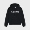 CELINE losse hoodie van katoenfleece