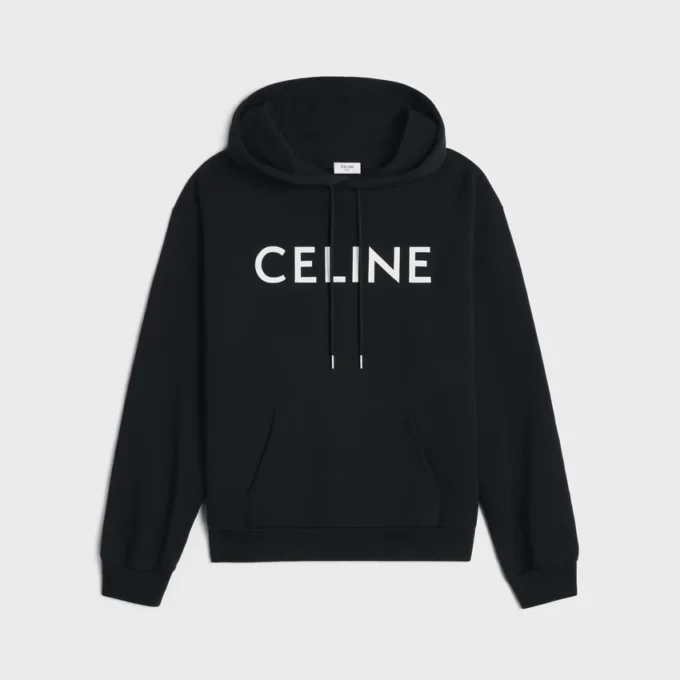 CELINE losse hoodie van katoenfleece