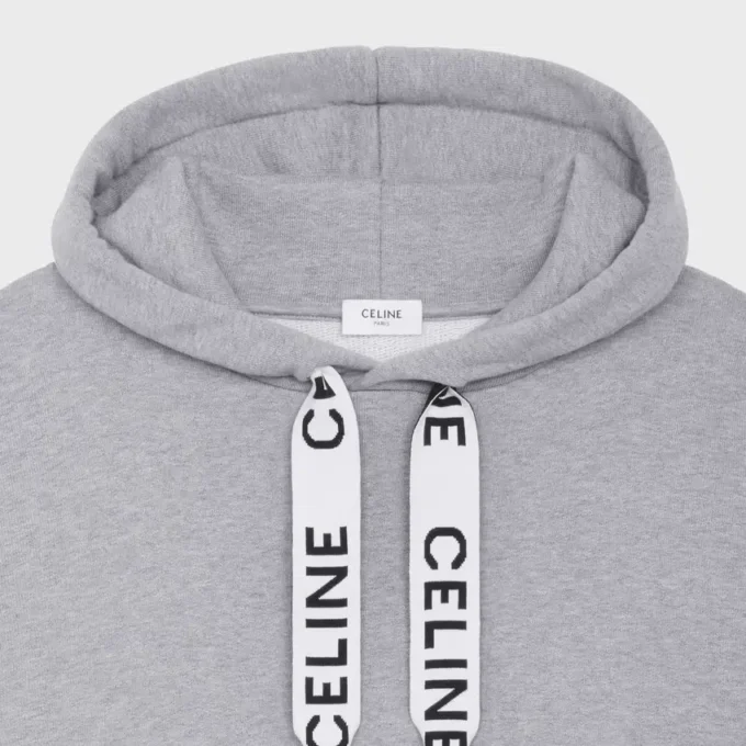 CELINE losse hoodie van katoenfleece