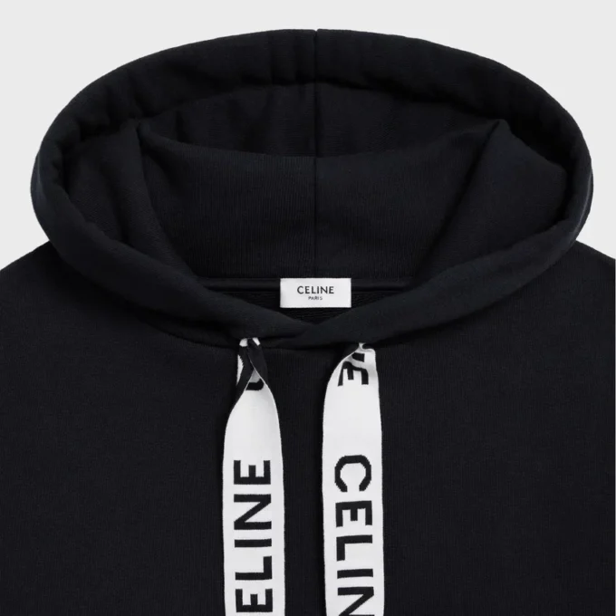 CELINE losse hoodie van katoenfleece
