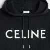 CELINE losse hoodie van katoenfleece