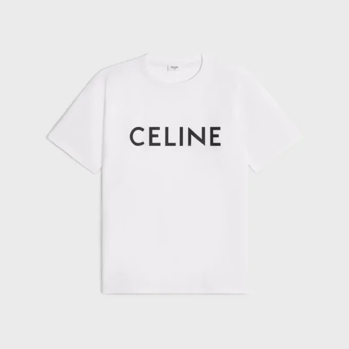 CELINE losvallend T-shirt van katoen jersey