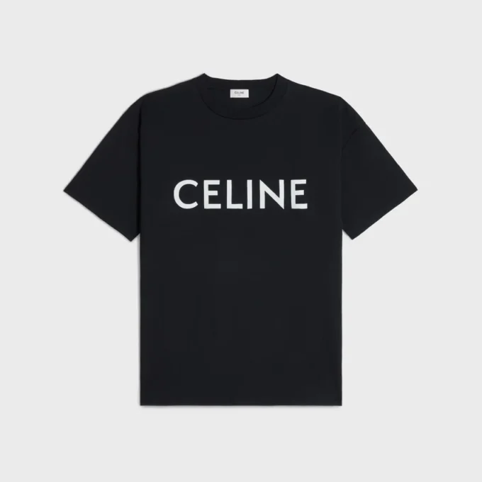 CELINE losvallend T-shirt van katoen jersey