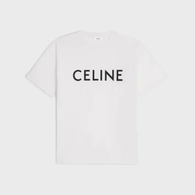 CELINE losvallend T-shirt van katoen jersey