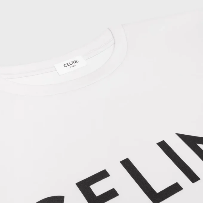 CELINE losvallend T-shirt van katoen jersey