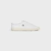CELINE Lou lage vetersneaker met Triomphe-logo van lamsleer