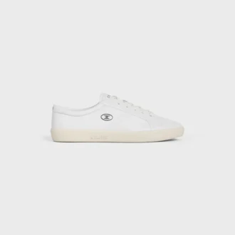 CELINE Lou lage vetersneaker met Triomphe-logo van lamsleer