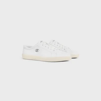 CELINE Lou lage vetersneaker met Triomphe-logo van lamsleer