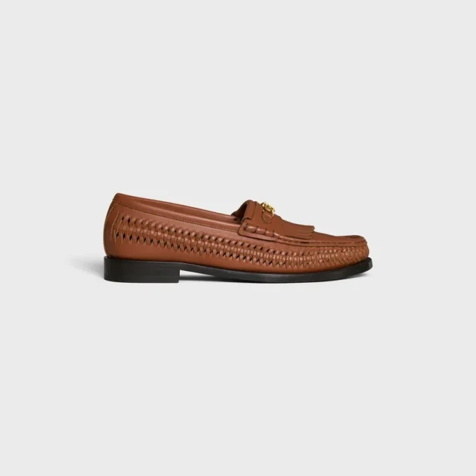 CELINE Luco gevlochten loafer van kalfsleer