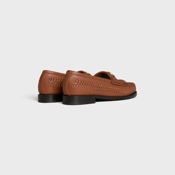 CELINE Luco gevlochten loafer van kalfsleer