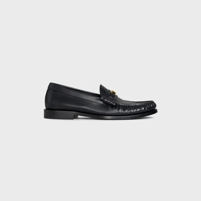 Celine Luco Loafer van gepolijst stierenleer