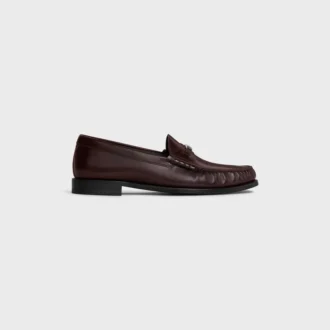 Celine Luco Triomphe-loafer van gepolijst stierenleer