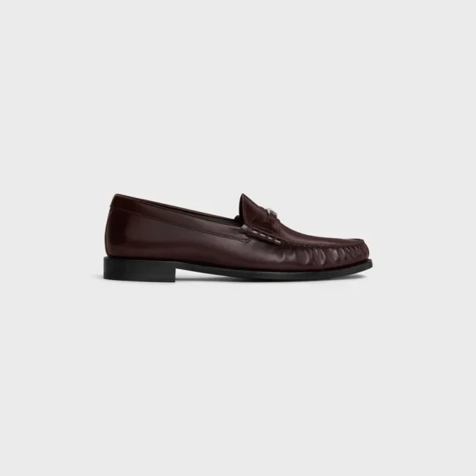 Celine Luco Triomphe-loafer van gepolijst stierenleer