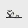 CELINE Lympia sandalen met bandjes en juwelen  in kalfsleer