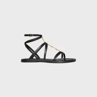 CELINE Lympia sandalen met bandjes en juwelen  in kalfsleer
