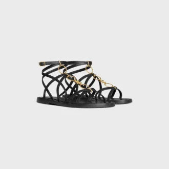 CELINE Lympia sandalen met bandjes en juwelen  in kalfsleer