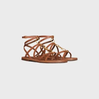 CELINE Lympia sandalen met bandjes en juwelen  in kalfsleer