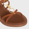 CELINE Lympia sandalen met bandjes en juwelen  in kalfsleer