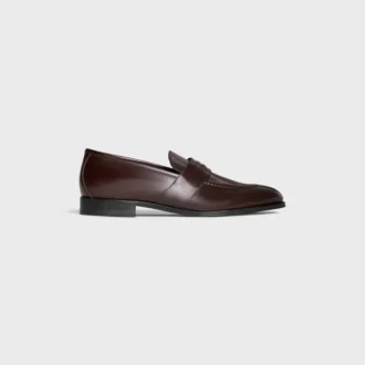 CELINE Malaquais Penny Triomphe Loafer in gepolijst stierenleer