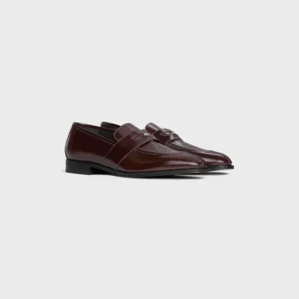 CELINE Malaquais Penny Triomphe Loafer in gepolijst stierenleer