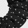 CELINE Micro Triomphe scrunchy van zijde en messing met gouden afwerking