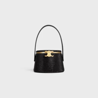 CELINE Nina Minaudière van suède kalfsleer met strass