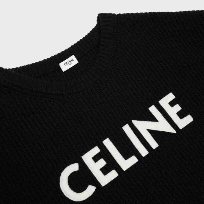 CELINE oversized trui van geribde wol