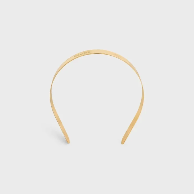 CELINE Paris dunne haarband in staal