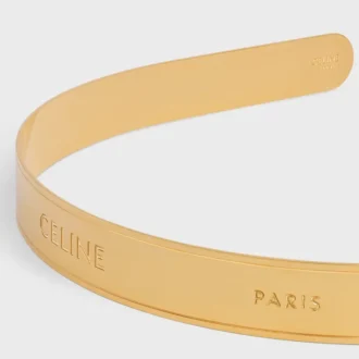 CELINE Paris dunne haarband in staal