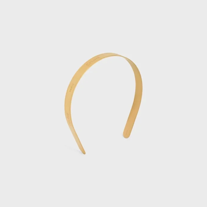 CELINE Paris dunne haarband in staal