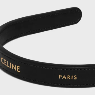 CELINE Paris dunne haarband van kalfsleer